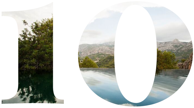 10 con imagen detras