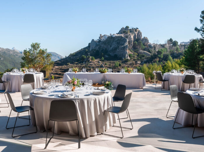 Terraza para banquetes de bodas en VIVOOD
