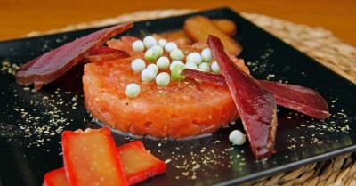 tartar de tomate Hotel Vivood