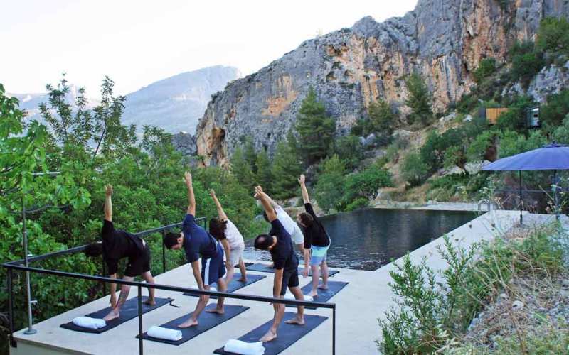 Yoga y pilates en hotel para descansar